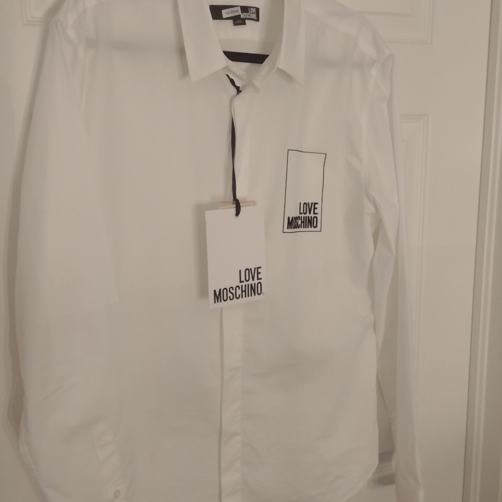 Moschino white dress shirt